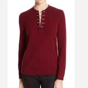 THE KOOPLES Pierced wool and cashmere-blend jumper Size 1 aka S